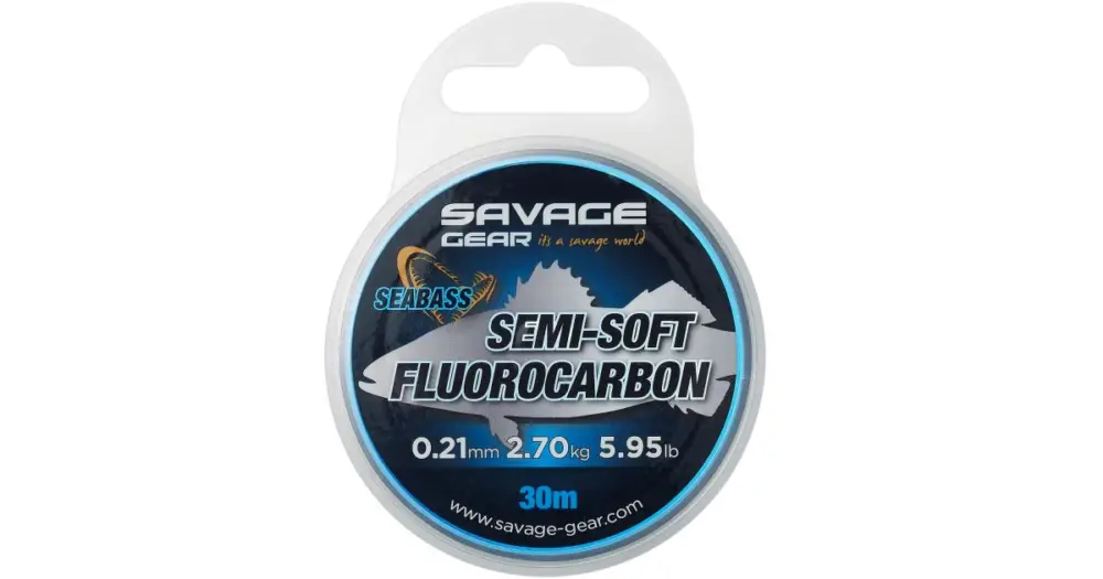 Savage Gear Fluorocarbon Semi Soft Seabass Clear 30 m - 0,29 mm 4,79 kg Nakupujte Hned