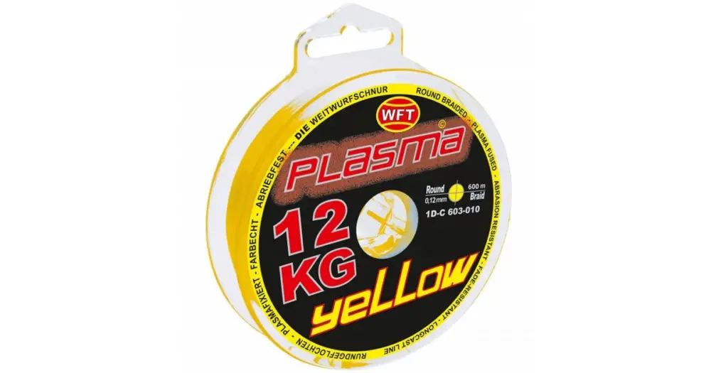WFT Šňůra KG Plasma Round Žlutá 150 m - 0,14 mm 18 kg Doprava Zdarma