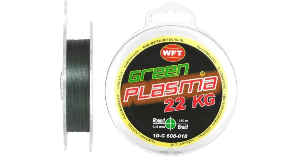 WFT Šňůra KG Plasma Round Green 150 m - 0,26 mm 31 kg Víkendová Akce