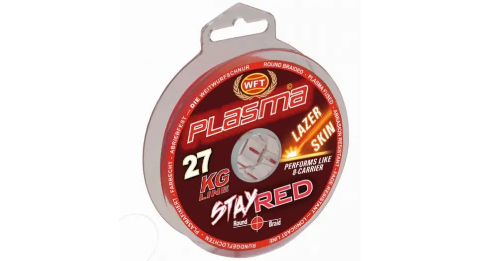 Vysoce Kvalitní WFT Šňůra KG Plasma Stay Red 300 m - 0,12 mm 14 kg