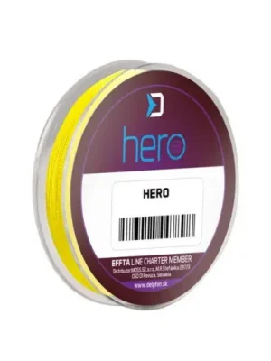 Akce Delphin Návazcová Šňůra Hero 8 Fluo Žlutá 15 m - 0,18 mm 13,20 kg