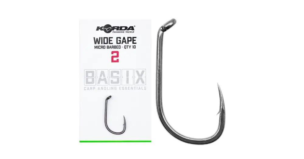 Korda Háčky Basix Wide Gape 10 ks - Velikost 8 Zlevněný