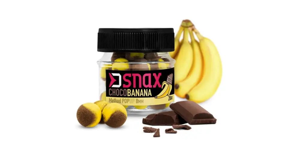 Cenová Bomba Delphin Pop Up Nástraha D Snax Pop Čokoláda Banán 20 g - 8 mm