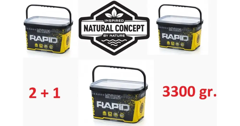 Akční Nabídka Mivardi Rapid Boilies Platinum B17 2+1 - 3x 3,3 kg 24 mm