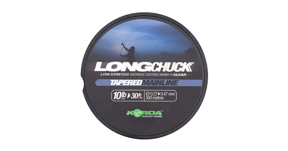 Korda Vlasec LongChuck Tapered Mainline Clear 300 m - 0,27-0,47 mm 10-30 lb Expresní Doručení