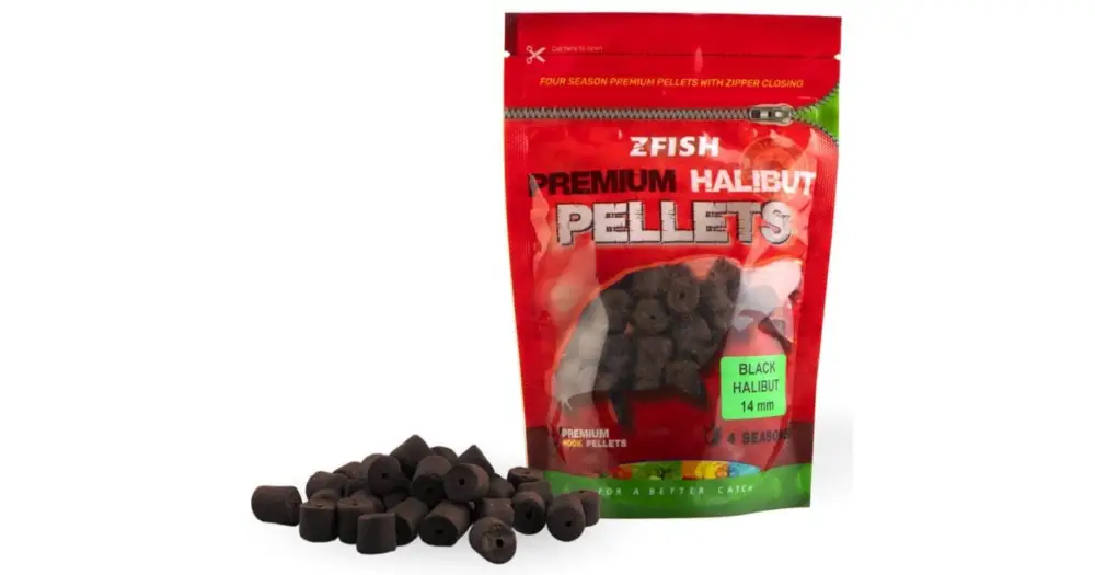 Vysoce Kvalitní Zfish Chytací Pelety Premium Halibut Pellets Black Halibut 200 g - 14 mm