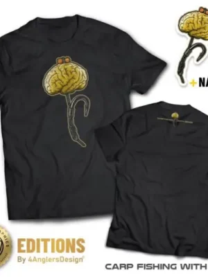 4ANGLERSDESIGN Tričko Carp Fishing With Sense - L Kup Teď