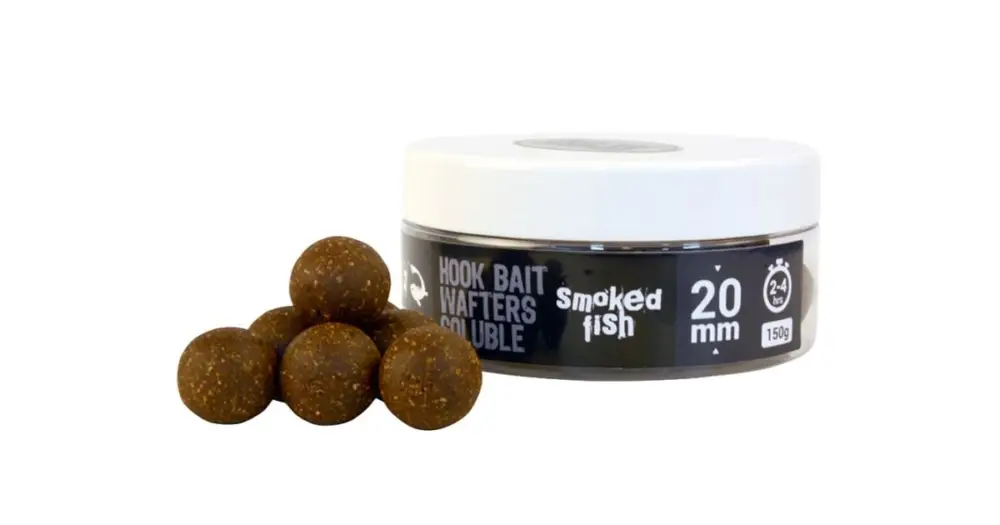The One Vyvážené Boile Hook Bait Wafters Soluble Black Uzená Ryba Horká Nabídka