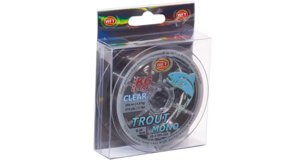 WFT Vlasec Trout Mono Black 200 m - 0,22 mm 6,5 kg Rychlé Dodání