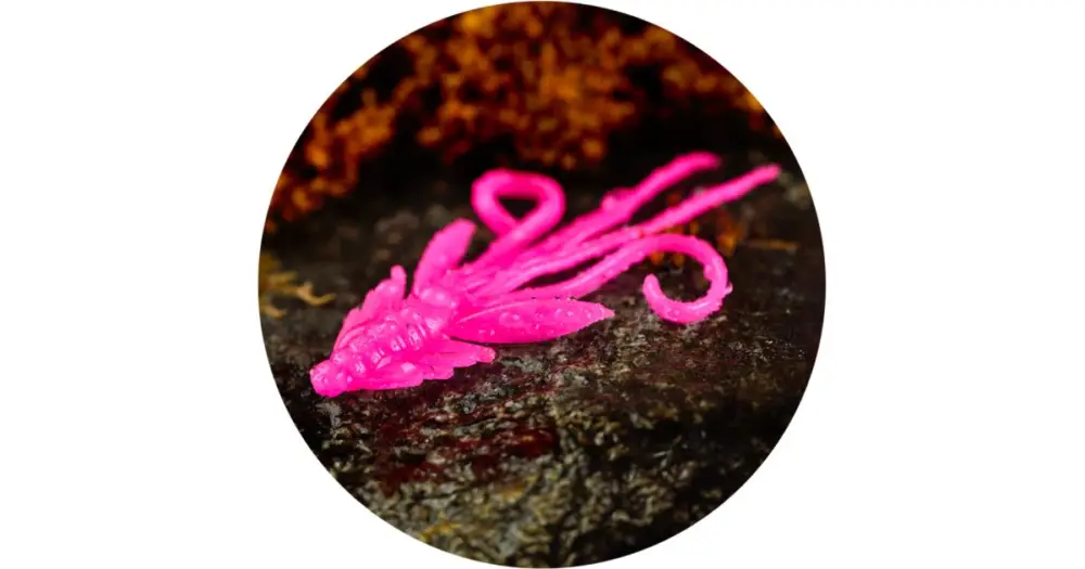 Akce RedBass Gumová Nástraha Nymfa Signal Pink UV COLOR - S 53 mm
