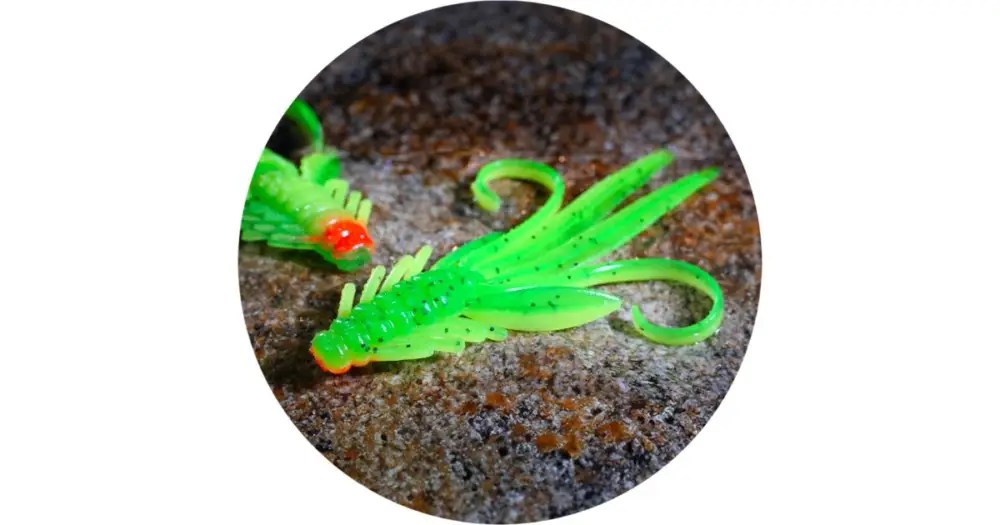 RedBass Gumová Nástraha Nymfa Fluo/Green RH UV - X 100 mm 4 g Výprodej