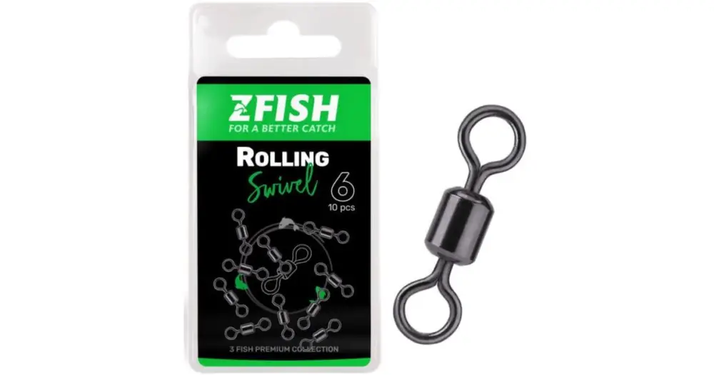 Akční Cena Zfish Obratlík Rolling Swivel 10 ks - Velikost 10 Nosnost 22 kg
