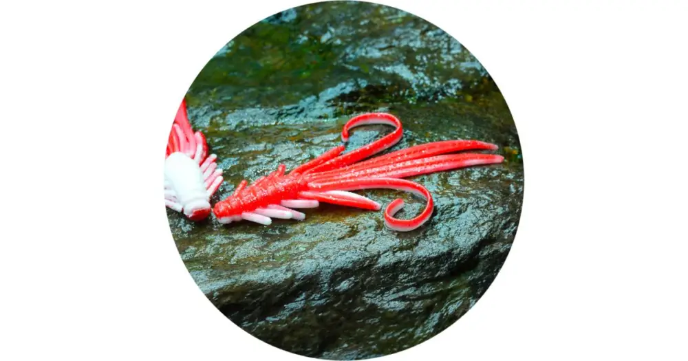 Pouze Dnes RedBass Gumová Nástraha Nymfa Red/White - XX 15,5 cm 15,7 g