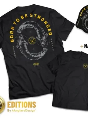 4ANGLERSDESIGN Tričko Born To Be Stronger Výprodej