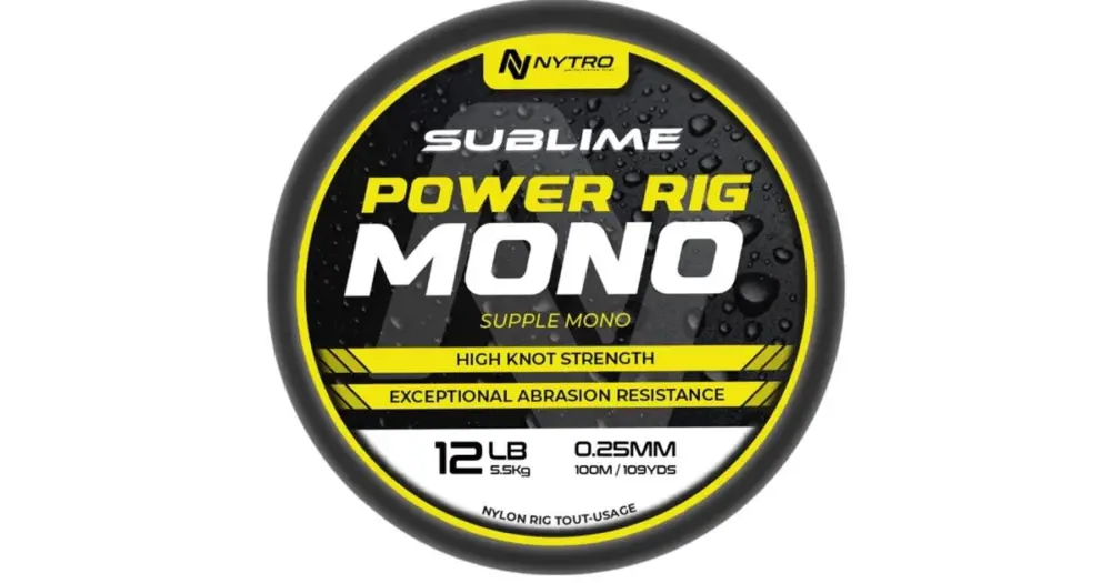 Nytro Vlasec Sublime Power Rig Mono 100 m - 0,17 mm 2,35 kg Víkendová Akce