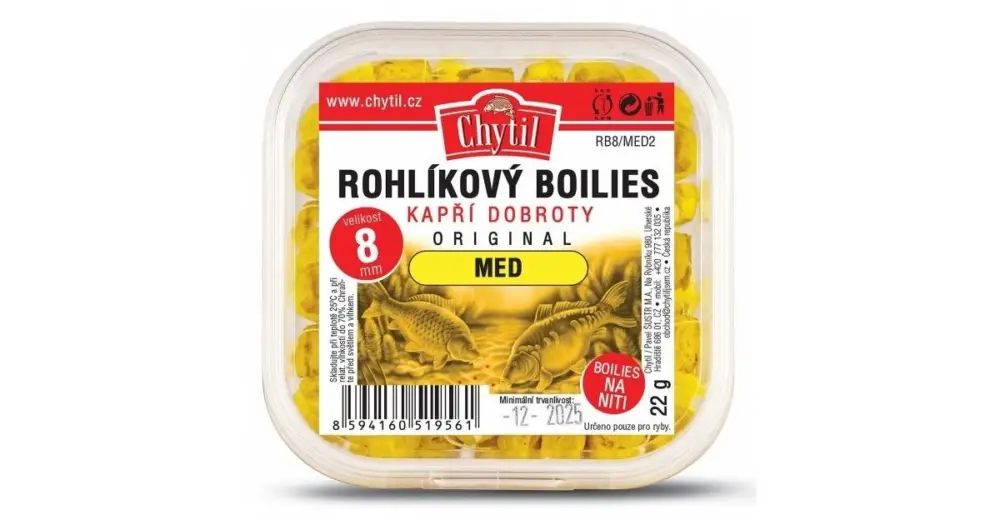 Doprava Zdarma Chytil Rohlíkový Boilies 8 mm 22 g - Vanilka