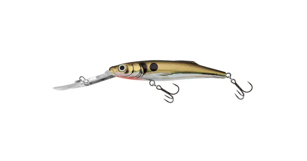 Super Cena Salmo Wobler Freediver Super Deep Runner Gold Black Back - 12 cm 24 g