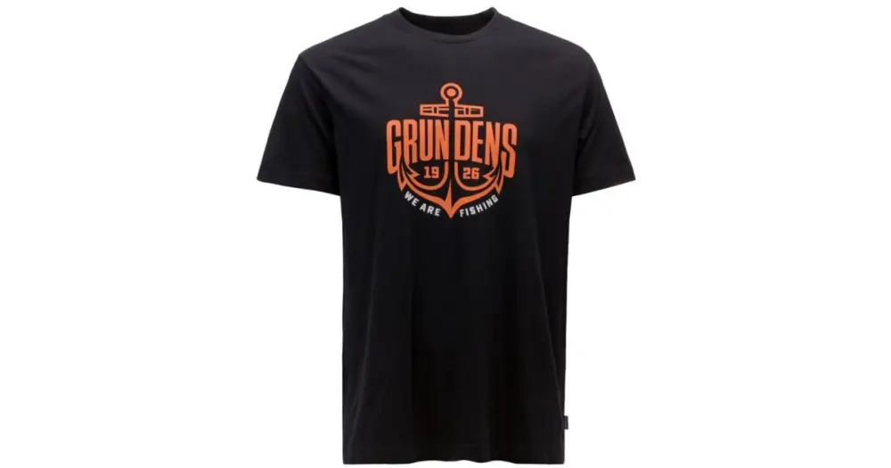 Grundéns Tričko Logo Anchor SS T-Shirt Black - M Cenový Hit