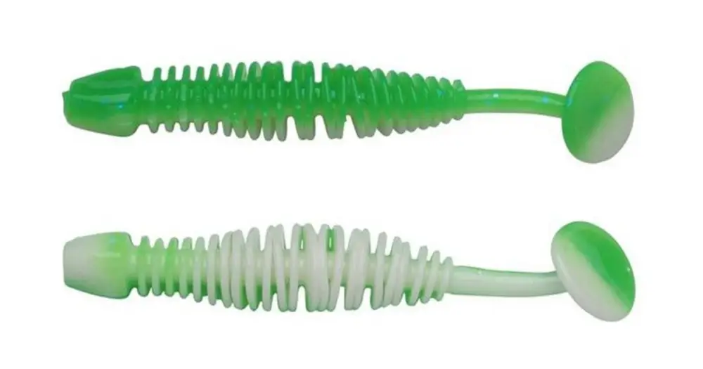Berkley Gumová Nástraha Powerbait Power Leech Spring Green White - 6 cm 10 ks Rychlé Dodání