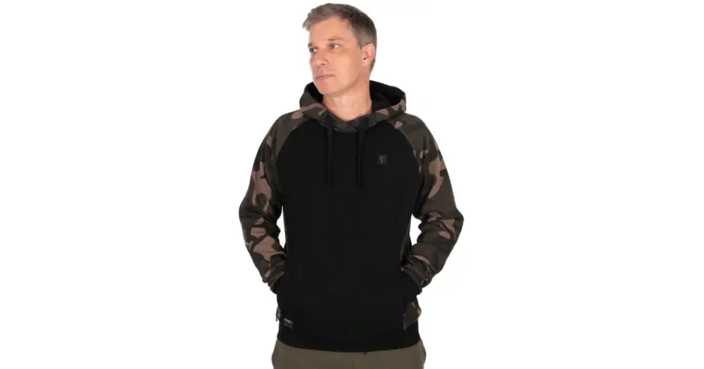 Fox Mikina Black/Camo Pullover Premium 310 Hoodie - L Značkový
