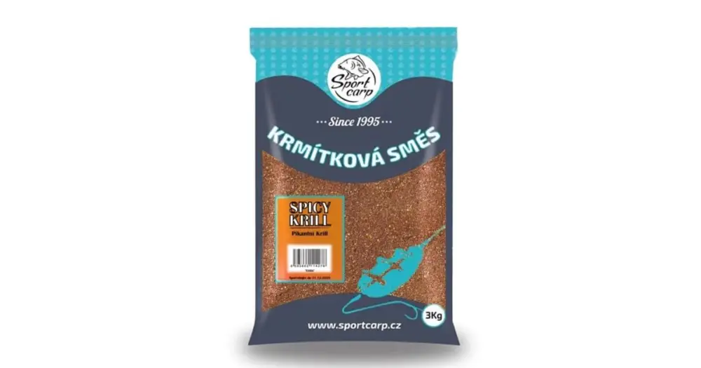 Sportcarp Krmítková Směs 3 kg - Spicy Krill Jen Po Omezenou Doba