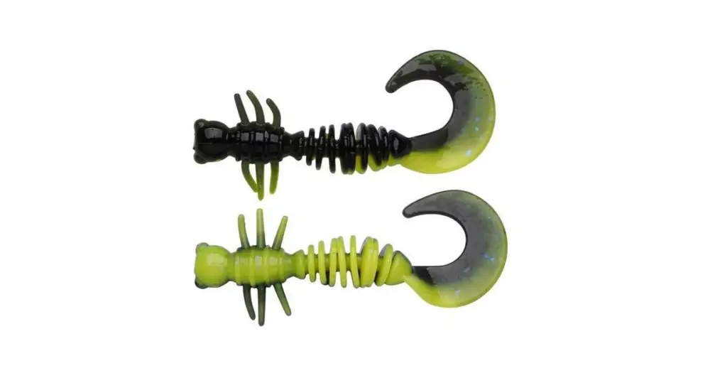Berkley Gumová nástraha Powerbait Power Curly Black Sunshine Yellow Sezónní Sleva