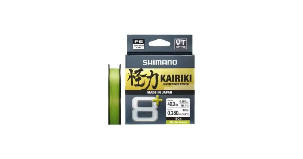 Shimano Splétaná Šňůra Line Kairiki 8+ Mantis Green 150 m Ověřený