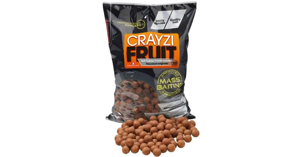 Omezená Nabídka Starbaits Boilies Mass Baiting Crayzi Fruit 3 kg - 20 mm