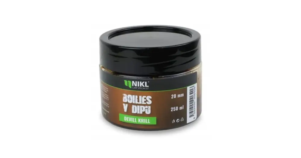 Nejprodávanější Nikl Boilies V Dipu Devill Krill 250 g - 20 mm