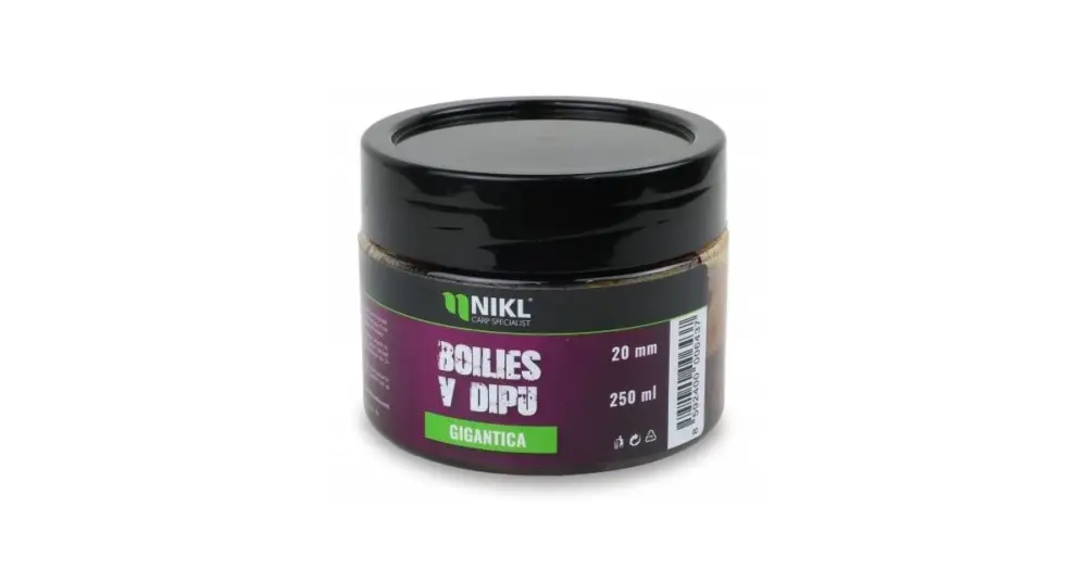 Nejlepší Volba Nikl Boilies V Dipu Gigantica 250 g - 20 mm