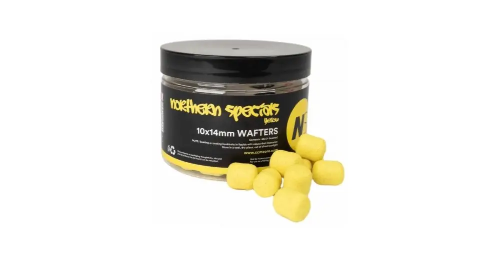 Ihned K Objednání CC Moore Vyvážené Boilie NS1 Dumbell Wafters Yellow 10x14 mm 65 ks