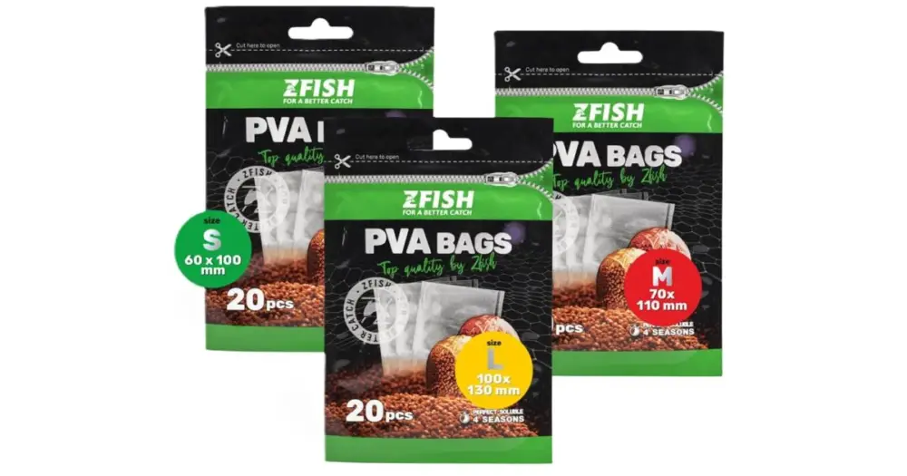 Akční Nabídka Zfish PVA Sáčky PVA Bags 20 ks - S 100x60 mm
