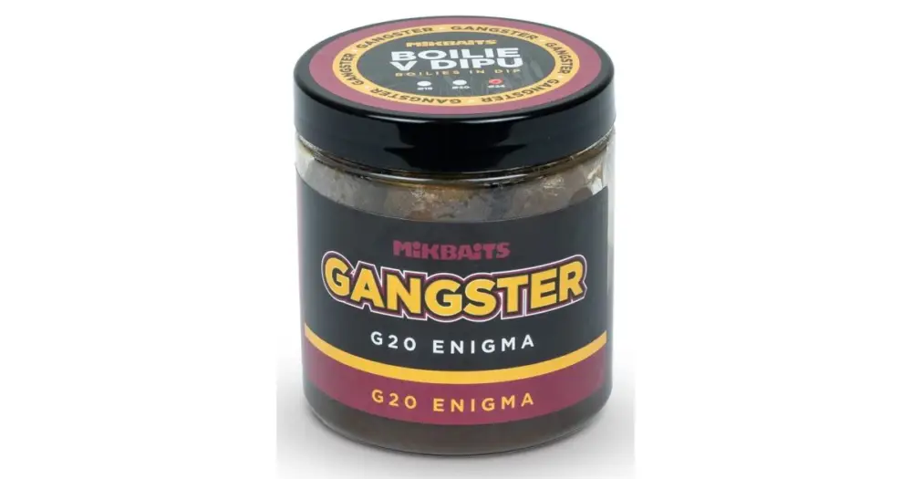 Mikbaits Boilie V Dipu Gangster G20 Enigma 250 ml - 16 mm Expresní Doručení