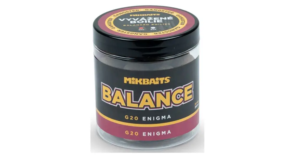 Objednat Nyní Mikbaits Vyvážené Boilie Gangster Balance G20 Enigma 250 ml - 24 mm