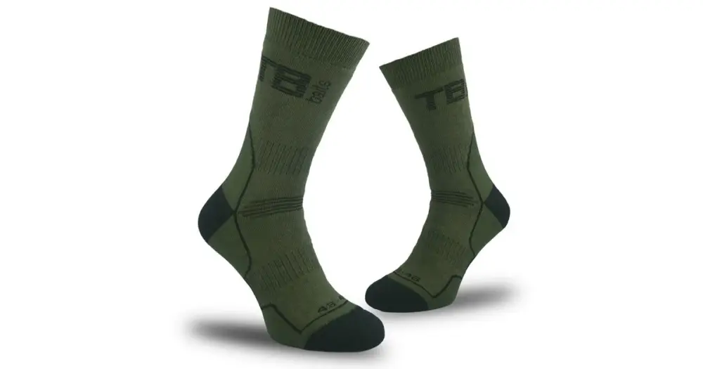 TB Baits Ponožky Thermo Perfect Khaki - Velikost 35-38 Doprava Zdarma