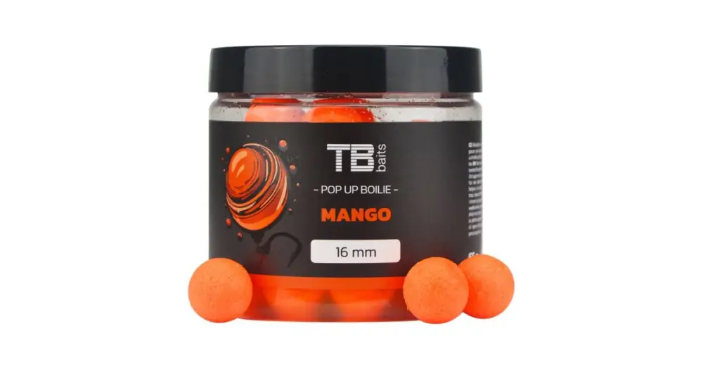 TB Baits Plovoucí Boilie Pop-Up Mango + NHDC 65 g - 16 mm Aktuální