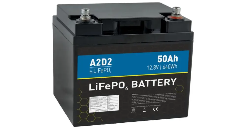 Poslední Šance A2D2 Baterie LiFePo4 12,8V 50Ah M6 REPT Cells