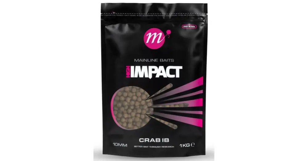 Víkendová Akce Mainline Boilie Hi Impact Crab IB 1 kg - 15 mm