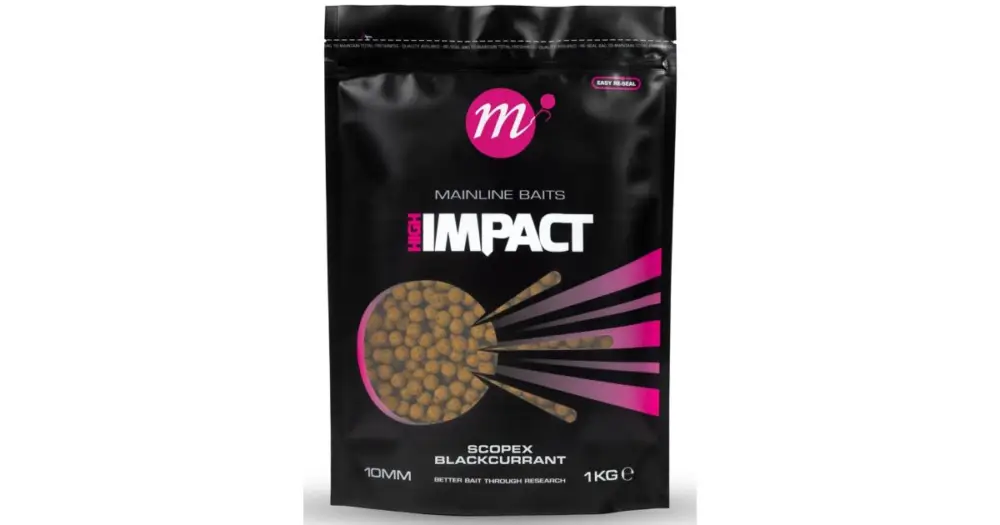 Objednat Nyní Mainline Boilie Hi Impact Scopex Blackcurrant 1 kg - 15 mm