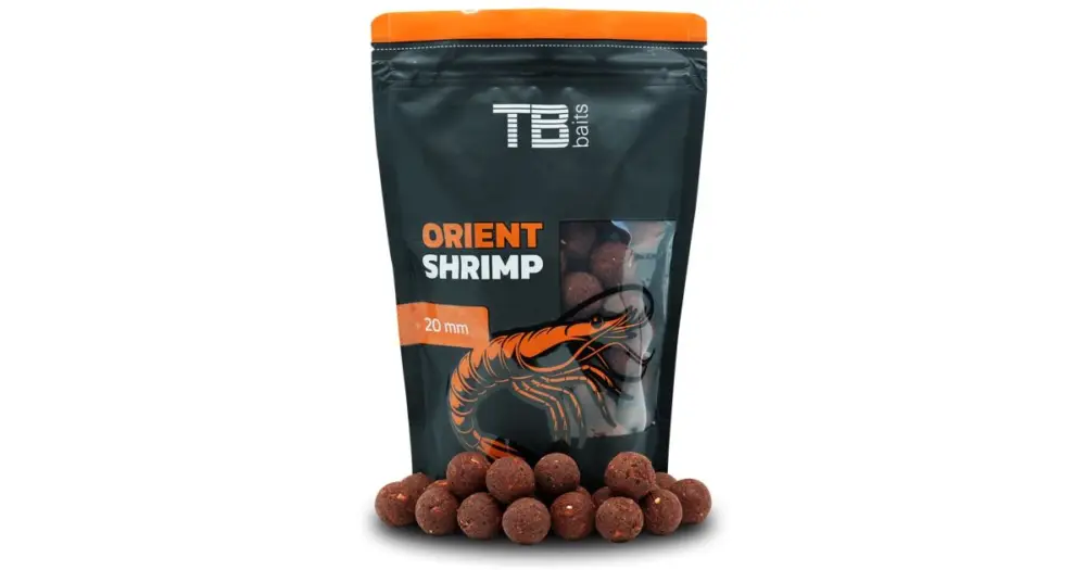 Finální Výprodej TB Baits Boilie Orient Shrimp - 1 kg 16 mm