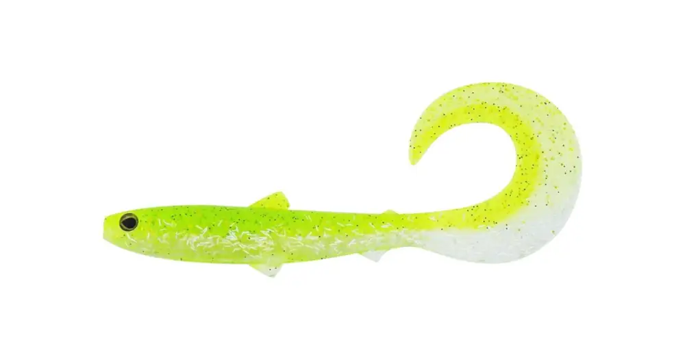 Přímo Od Výrobce Westin Gumová Nástraha Bullteez Curltail Holy Chartreuse - 14 cm 15 g 2 ks
