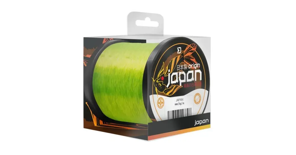 Delphin Vlasec Japan Origin Fluo Žlutá - Průměr 0,33 mm / Nosnost 8,23 kg / Návin 600 m Nejprodávanější