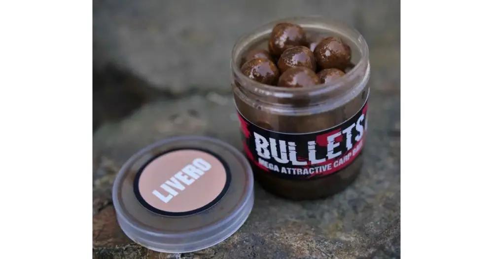 G.B.U. Dipované Boilies Bullets Livero 200 g - 24 mm Bezpečná Platba