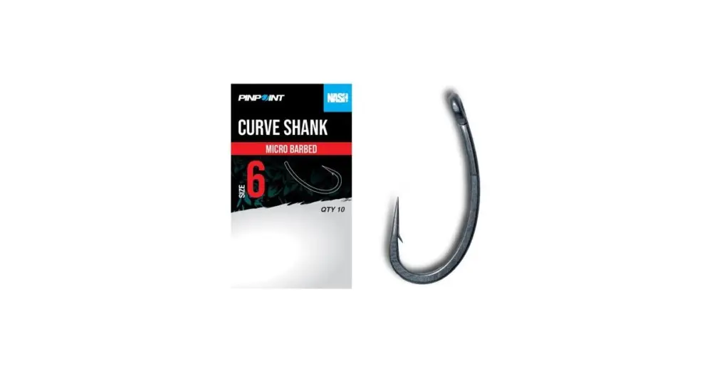 Přímo Od Výrobce Nash Háčky Curve Shank Micro Barbed 10 ks - Velikost 6
