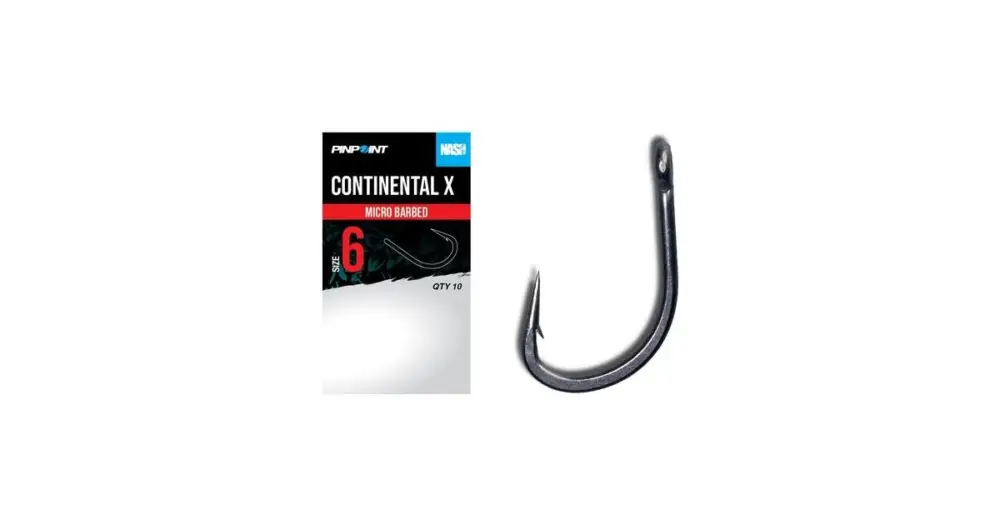Objednat Nyní Nash Háčky Continental X Micro Barbed 10 ks - Velikost 4