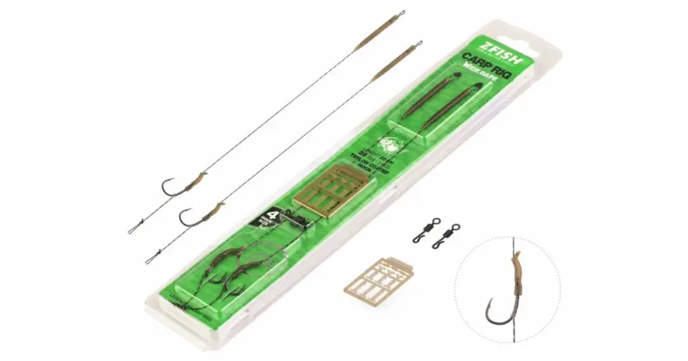 Bezpečná Platba Zfish Návazec Wide Gape Carp Rig 20 cm - Velikost Háčku 4