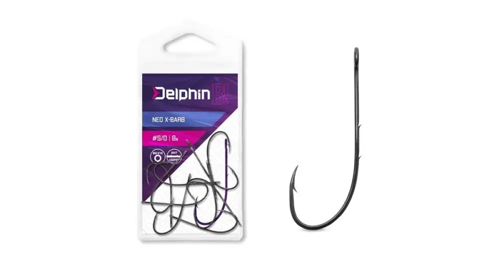 Delphin Háčky Na Čeburašku B! NEO X-Barb 8 ks - 5/0 Omezená Nabídka
