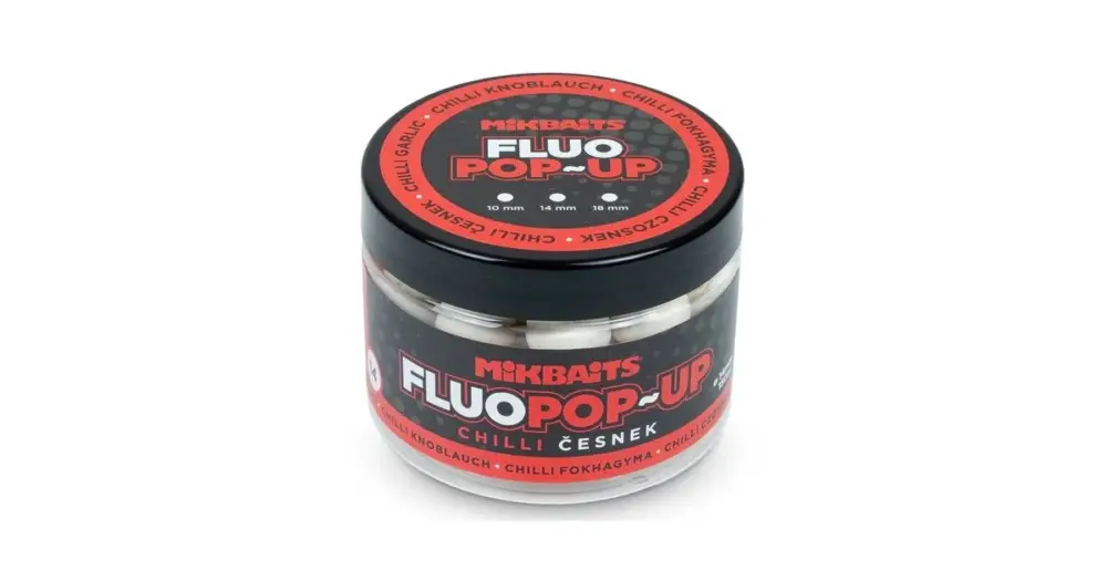 Rychlé Dodání Mikbaits Plovoucí Boilie Fluo Chilli Česnek 150 ml - 14 mm