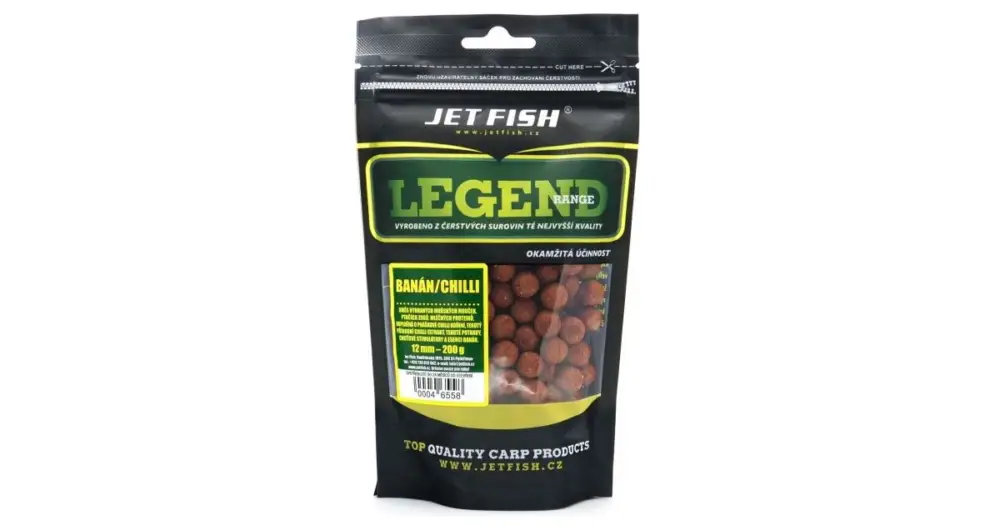 Jet Fish Boilie Legend Range Banán Chilli - 250 g 24 mm Levný