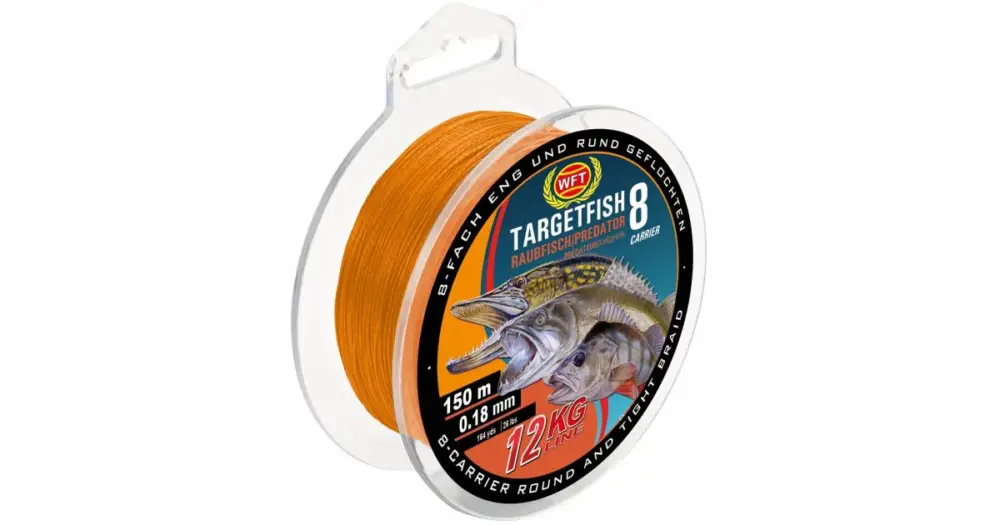 WFT Splétaná Šňůra TF8 Raubfisch Predator Oranžová 150 m Odeslání Ihned